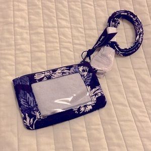 Vera Bradley zip ID and lanyard